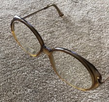 Vintage VIENNALINE Eyeglasses Mid Century Modern Amber Optyl Austria 1072 FRAMES