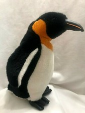 Emperor Penguin Large 15" Realistic Soft Plush Animal Faux Leather Feet Beak