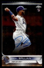 Vidal Brujan 2022 Topps Chrome Rookie Autographs AU Baseball Card
