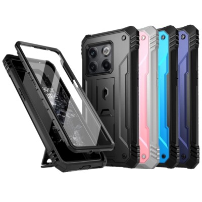 For OnePlus 10T Case Poetic Kickstand Built-in Screen Rugged Shockproof Cover