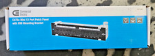 Commercial Electric Cat 5e Mini 12-Port Patch Panel with 89D Mounting Bracket