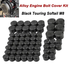 Engine Bolt Covers Cap Kit for Harley M8 Touring Road Street Glide 17-24 Softail