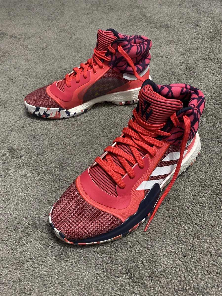 Adicto episodio centavo Adidas Performance Marquee Boost Basketball Sneakers G27737 Men 13 Pink  White | eBay