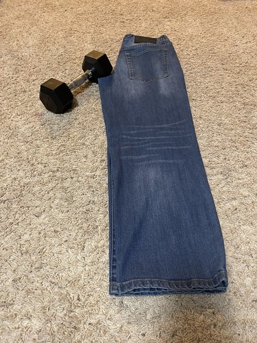 Joseph ABBOUD RELAXED Blue Denim Stretch Jeans Tag Size 30 X 30 - Picture 2 of 9