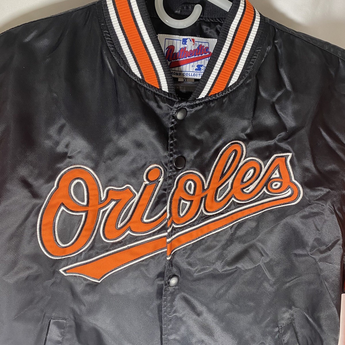 Vintage Baltimore Orioles Starter Diamond Collection Satin Bomber