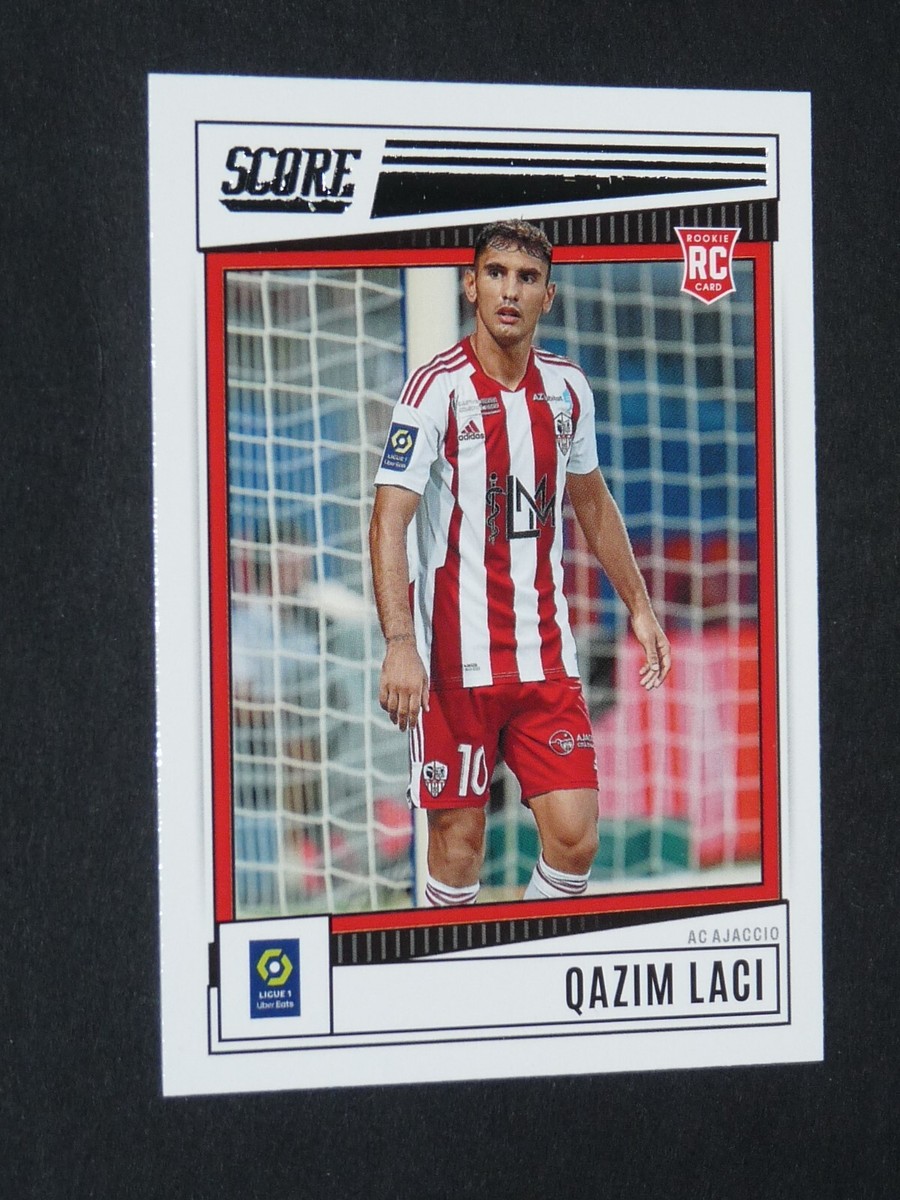 Carte Foot PANINI FC 2022-23 N°3 - Qazim Laci (AC Ajaccio) - Quasi Neuve