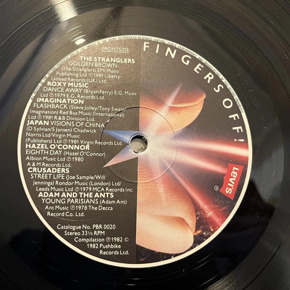 [ROCK/POP]~EXC LP~VARIOUS ARTISTS~FINGERS OFF!~[1982~LEVI'S]~UK Import~ - Imagem 4 de 4