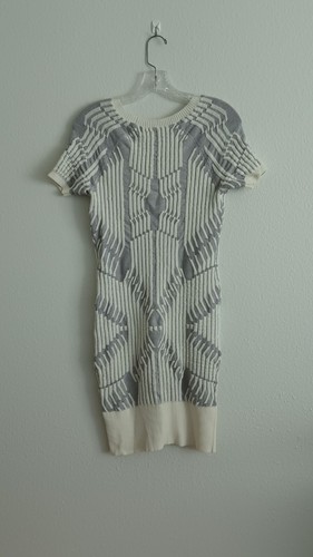 vena cava Mini Stretch dress Scoop Neck Short Sleeve Small Regular - Picture 5 of 9