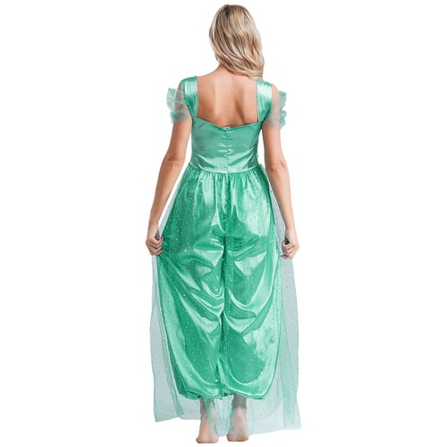 Costume cosplay donna principessa indiana araba danza del ventre tutina pagliaccetto - Foto 14 di 59