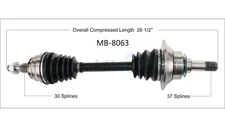 Surtrack Front Driver Left New CV Axle Shaft MB-8063