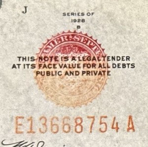 🔥PINK Seal 1928-B $5 United States Note. Excellent Condition.