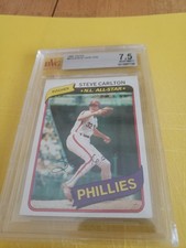 1980 Topps - Steve Carlton #210 Philadelphia Phillies HOF BVG 7.5 NM+