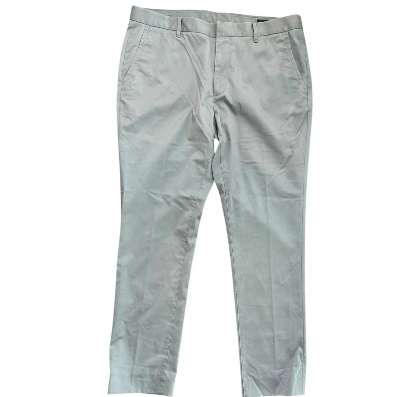 Bonobos Men's Gray Flat Front Tailored Straight Leg Chino Pants Size 36
