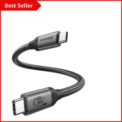 Thunderbolt 4/3 USB-IF zertifiziertes Kabel - 30CM 40Gbps für 8K Display & Laden