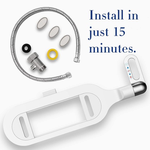Bidet Toilet Seat Attachment Ultra Slim Bidet With Self Cleaning Dual Nozzle ... - Picture 7 of 7