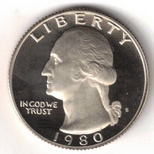 1980-S Proof Washington Quarter Coin!