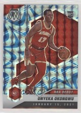 2020-21 Panini Mosaic NBA Debut Reactive Blue Prizm Onyeka Okongwu #274 00jj