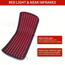 30W 660nm 850nm Near Infrared Red Light Therapy Waist Wrap Pad Belt Pain Relief
