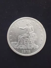 1878 S    TRADE DOLLAR     CLEANED  EXTRA FINE
