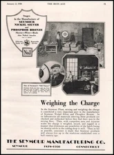 1930 Seymour Co. Connecticut Christian Grele Photo Metals Plant Worker Print Ad