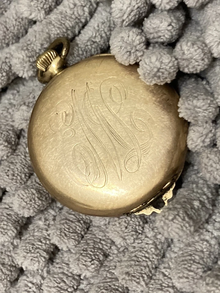 OLD W POCKET pendant watch ELGIN 7 jewels 417 3/0 c 1916 USA - Image 2 of 4