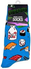 Sushi and Sake Funny Socks Unisex Crew Socks Various Styles One Size Silly Socks