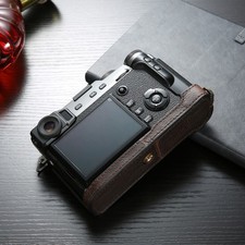 New Handmade Genuine PULeather Half Camera Case Bag Cover For Fujifilm X-PRO2