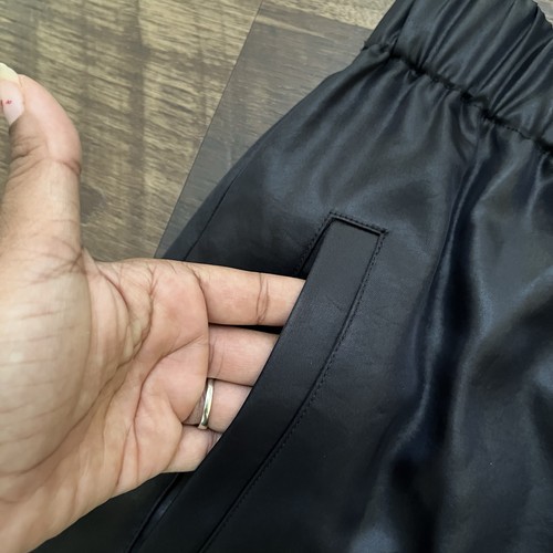 TIBI Celia Drape Pull On Wilt Jogger Black Casual Shiny Pants Small *read - Picture 2 of 13