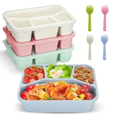 Auslaufsichere Lunchbox Büro Mittagessen farblich abgestimmte Utensilien kompakt und stapelbar