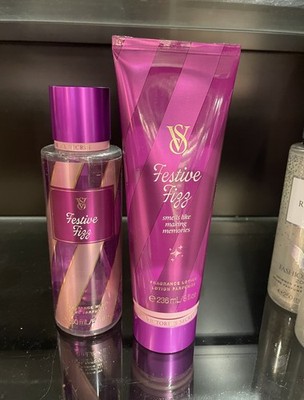 Victoria's Secret ボディクリーム 3本セット ラメ入り Festive Fizz Mist and Body Cream By Victoria's Secret Holiday 2025
