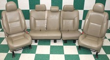 Issue 11 Tacoma Crew Sand Beige Leather Manual Front Buckets Backseat Seats Issue 11 Tacoma Crew Sand Beige Leather Manual Front Buckets Backseat Seats