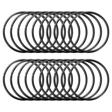 20 Pcs Dream Catcher Rings,3 Inch Macrame Hoops Rings,Black