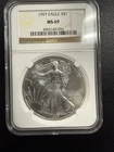 1997 American Silver Eagle Coin - NGC MS69