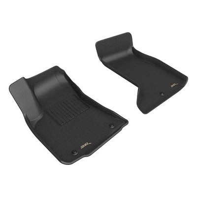3D Maxpider 2017-2023 Fits Dodge Challenger Awd Kagu Black 1st Rows Floor Mats