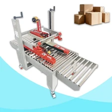 110V 4.72"-19.68" Fully Auto Tape Box Sealing Machine Up&Down Drive Sealer