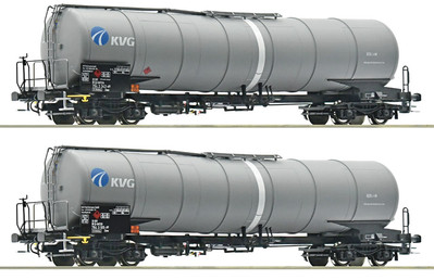 Roco 77463 Spur HO Set zwei Kesselwagen KVG Zans GATX Rail Austria GmbH