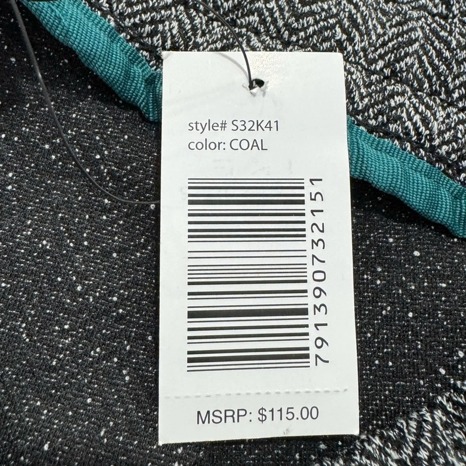 NWT Ike Behar Men Charcoal Jacquard Stretch Knit Herringbone Jogger Size Medium - Image 4 of 4