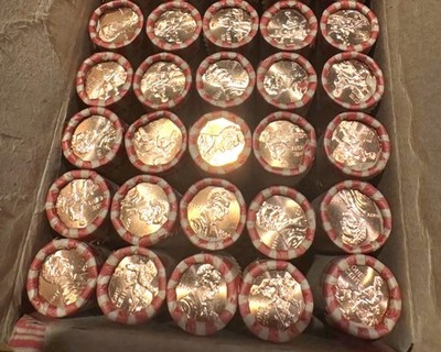 25 Rolls 2009 P FORMATIVE YEARS Lincoln Cent BU Estate Find, 9 Errors Poss!