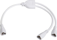 T5 T8 LED Splitter Cable 3Pins LED Wire Connector 2 Way Splitter Extension Cord