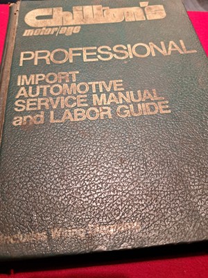 CHILTONS AUTO SERVICE MANUAL #6808 PROFESSIONAL IMPORT SERVICE MANUAL OEM