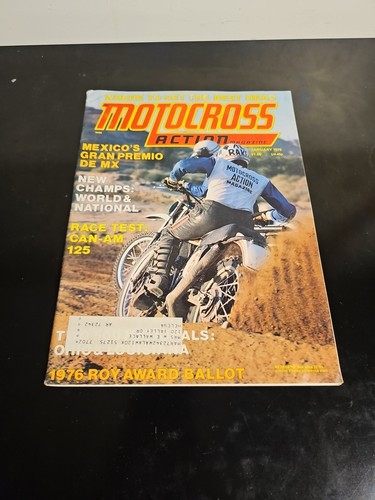 JANUARY 1976 MOTOCROSS ACTION 500cc NATS CAN-AM 125 HARRY EVERTS CENTERFOLD