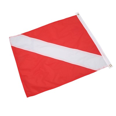Rot White Diving Flag Bright Colors 49x59cm Nylon Diver Down Flag Für Unter BA