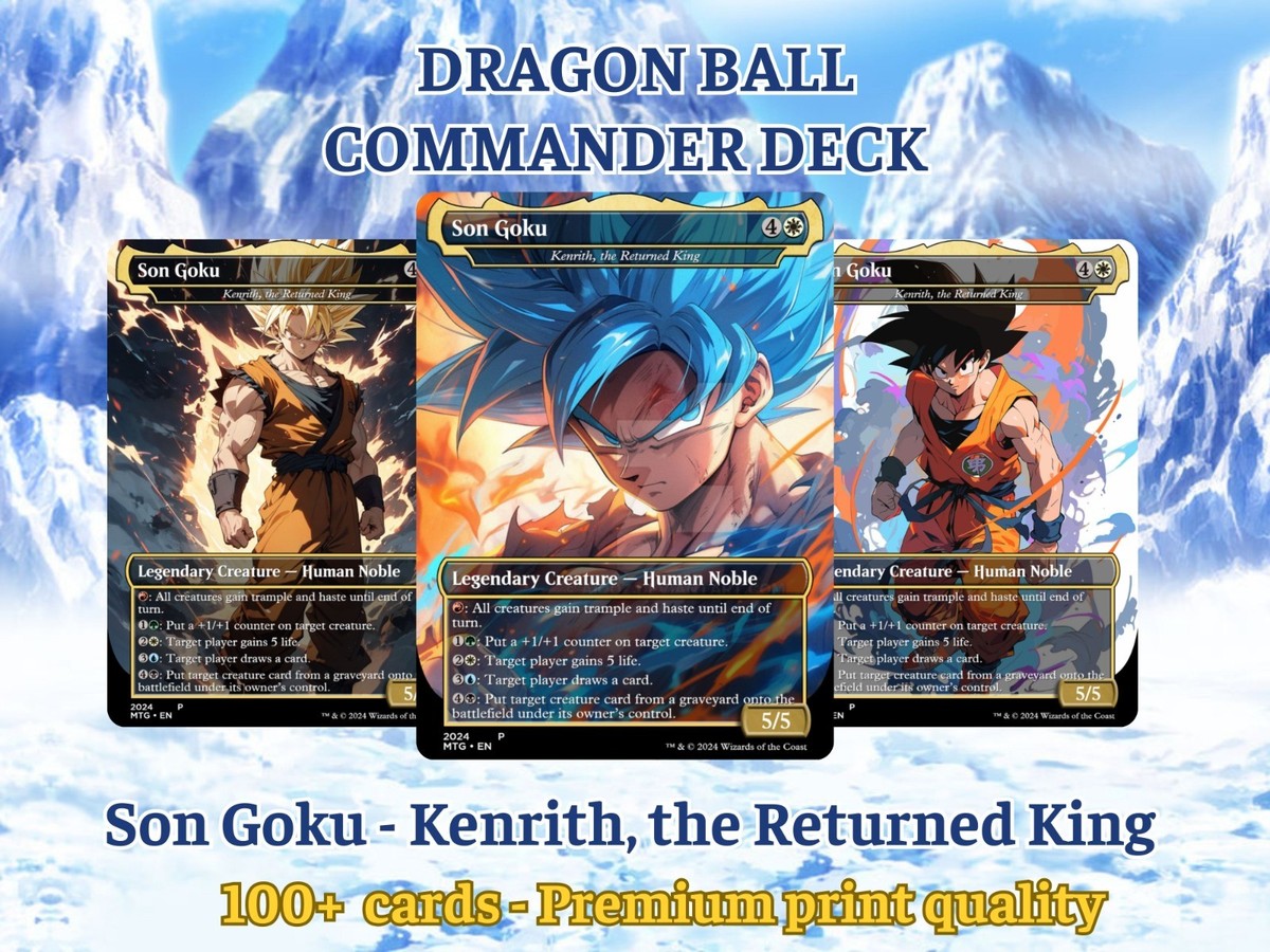 MTG Commander – Dragon Ball-Inspired – 100 Cards + Bonus-Without