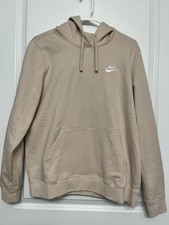 Nike Women's Sportswear Club Fleece Pullover Hoodie Brown Size L