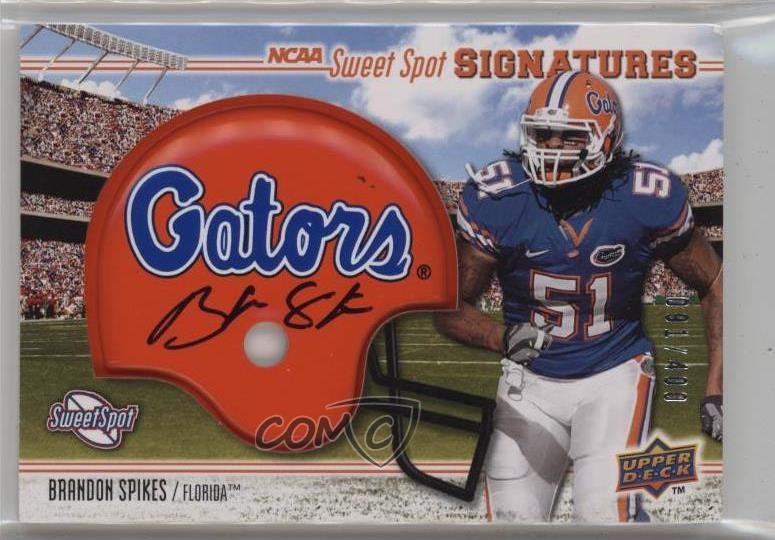 Brandon Spikes Upper Deck Sweet Spot #116 Autograph