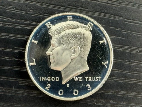 2003 S Kennedy Half Dollar 50c PROOF 90% SILVER Coin - ME5141