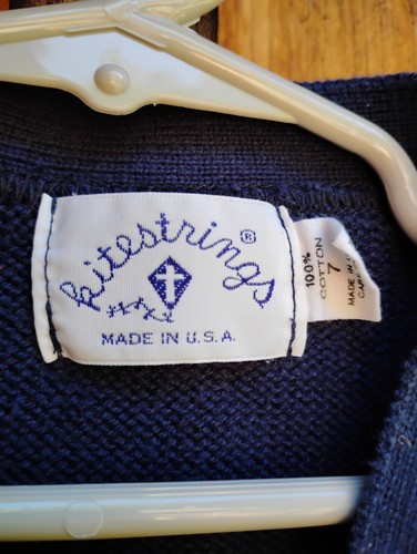 Kitestrings Kids Cardigan Sweater: Size 7: Button Design: Sports Theme - Picture 7 of 7