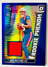 2024 Donruss Optic Joe Milton III Jersey RC BLUE Hyper Prizm Patriots Rookie!