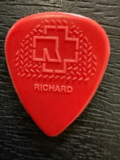 RAMMSTEIN / RICHARD KRUSPE / TOUR GUITAR PICK