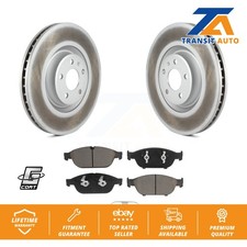 [Front] Coated Disc Brake Rotors And Ceramic Pads Kit For Audi A6 Quattro A7 A8